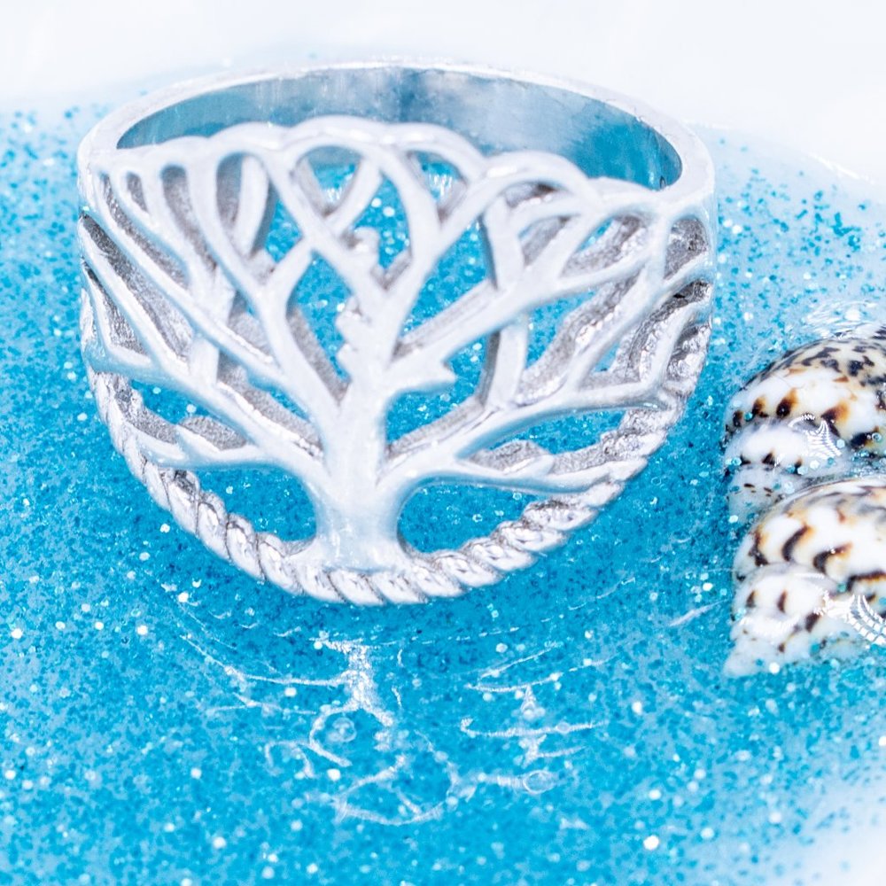Tree Silver Ring - Picture 6 of 6